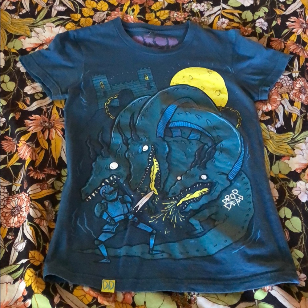 Drop Dead Dragon Blue T-shirt